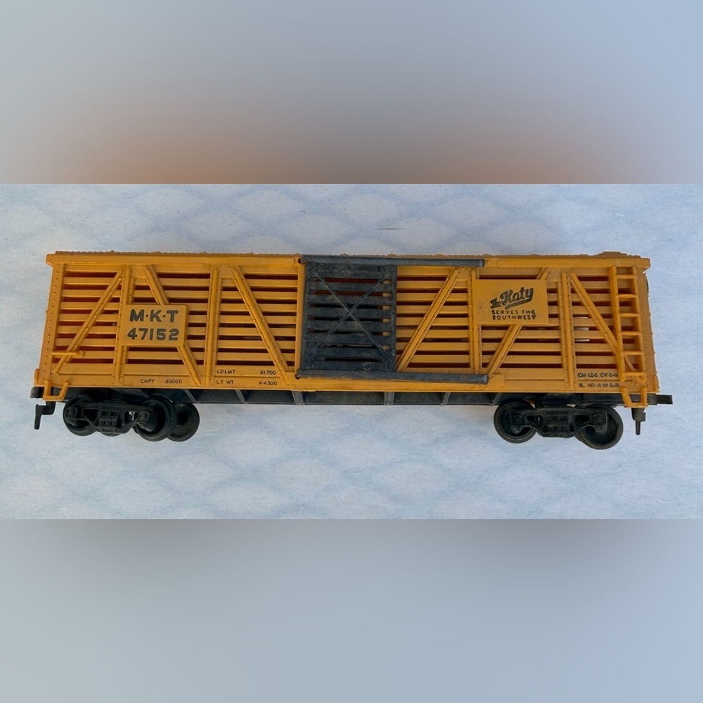 Yellow Model Train Car